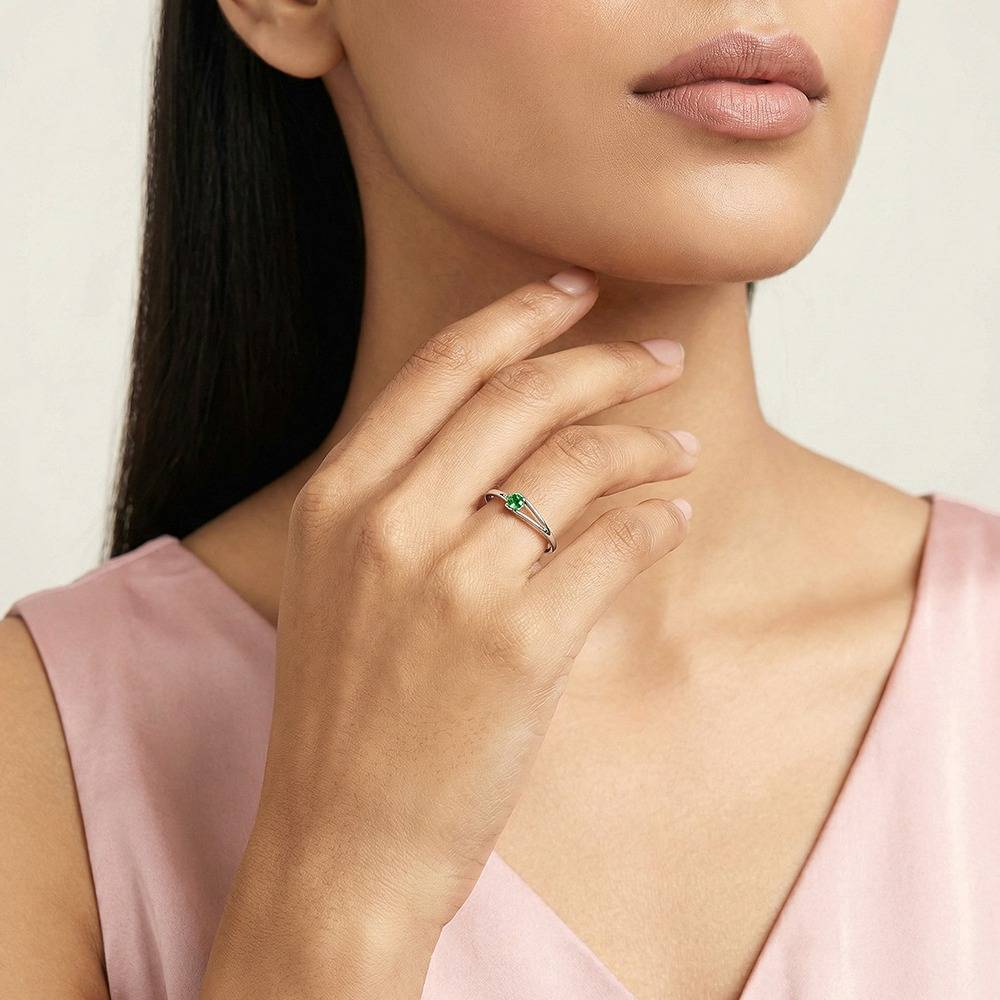 925 Silver Juniper Ring, Fixed Size, Indian -12|Gifts For Women And Girls | With Certificate Of Authenticity And 925  : R02399