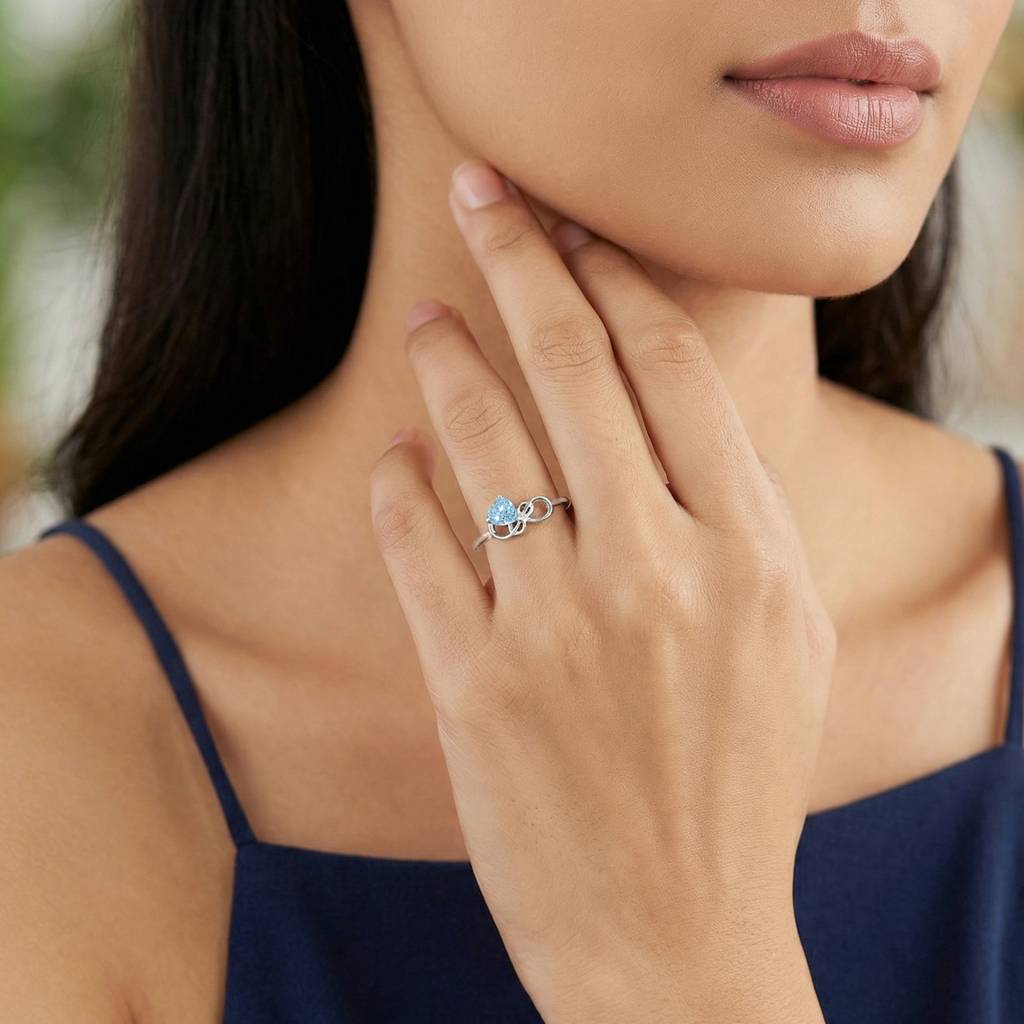 925 Silver Unending Love Ring,Fixed Size, Indian -12|Gifts For Women And Girls | With Certificate Of Authenticity And : R02549