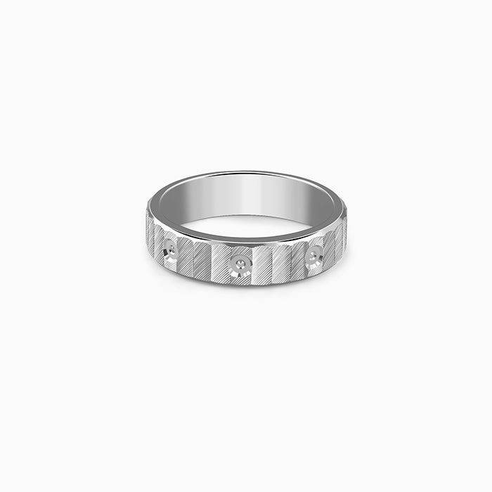925 Silver Cadence Ring For Him, Fixed Size|Gifts For Men & Boys | With Certificate Of Authenticity And 925 Stamp | 6 : R03513