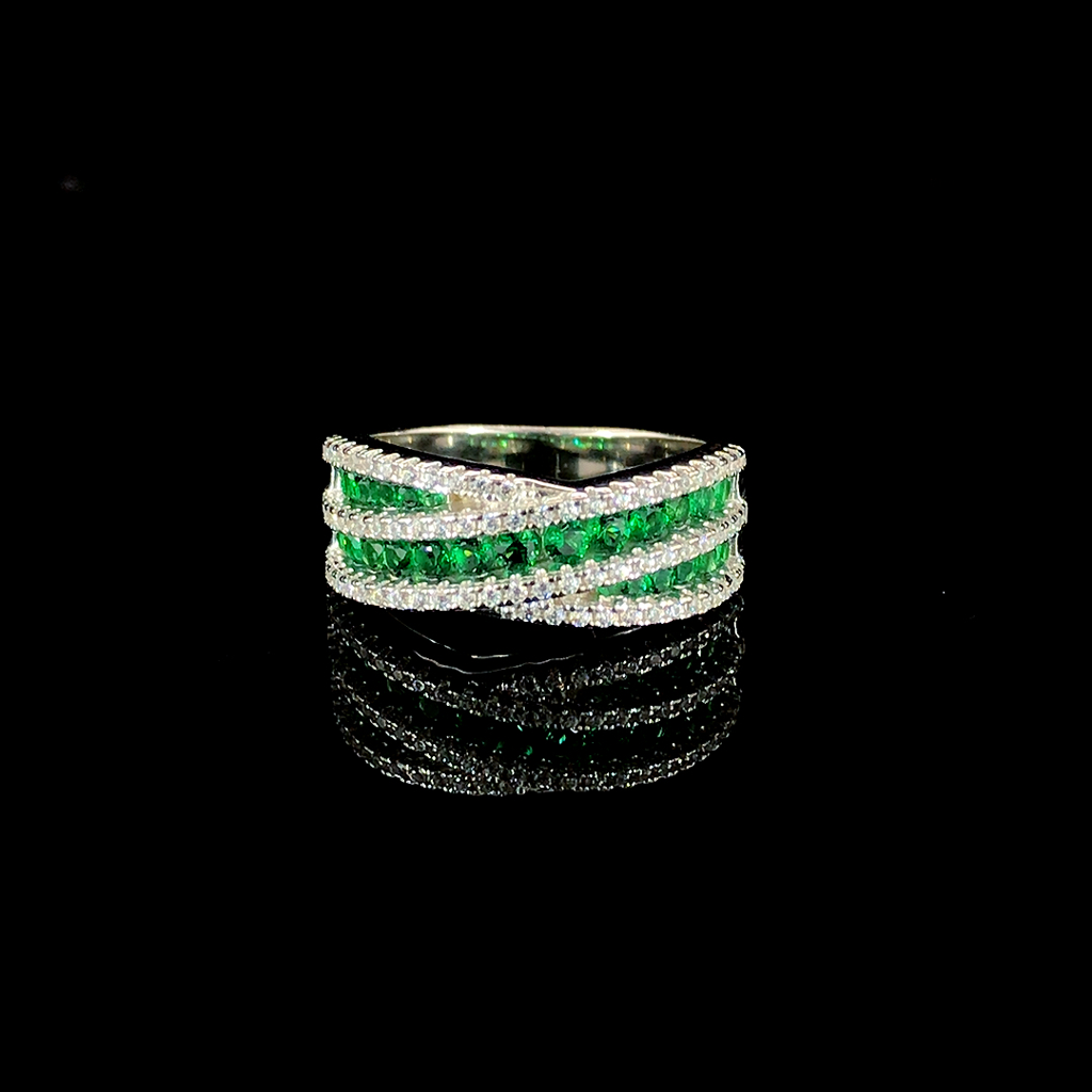 Criss Cross Ring : R03521-E