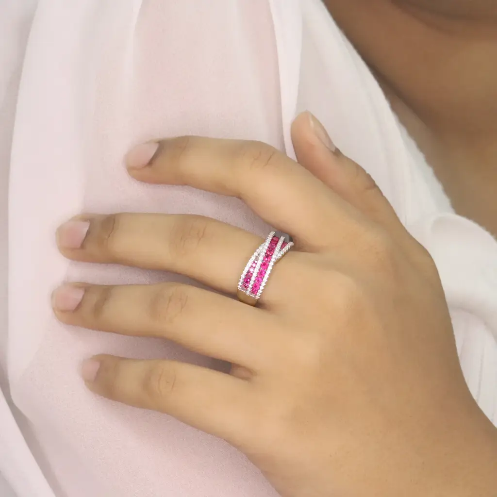 Criss Cross Ring : R03521-R
