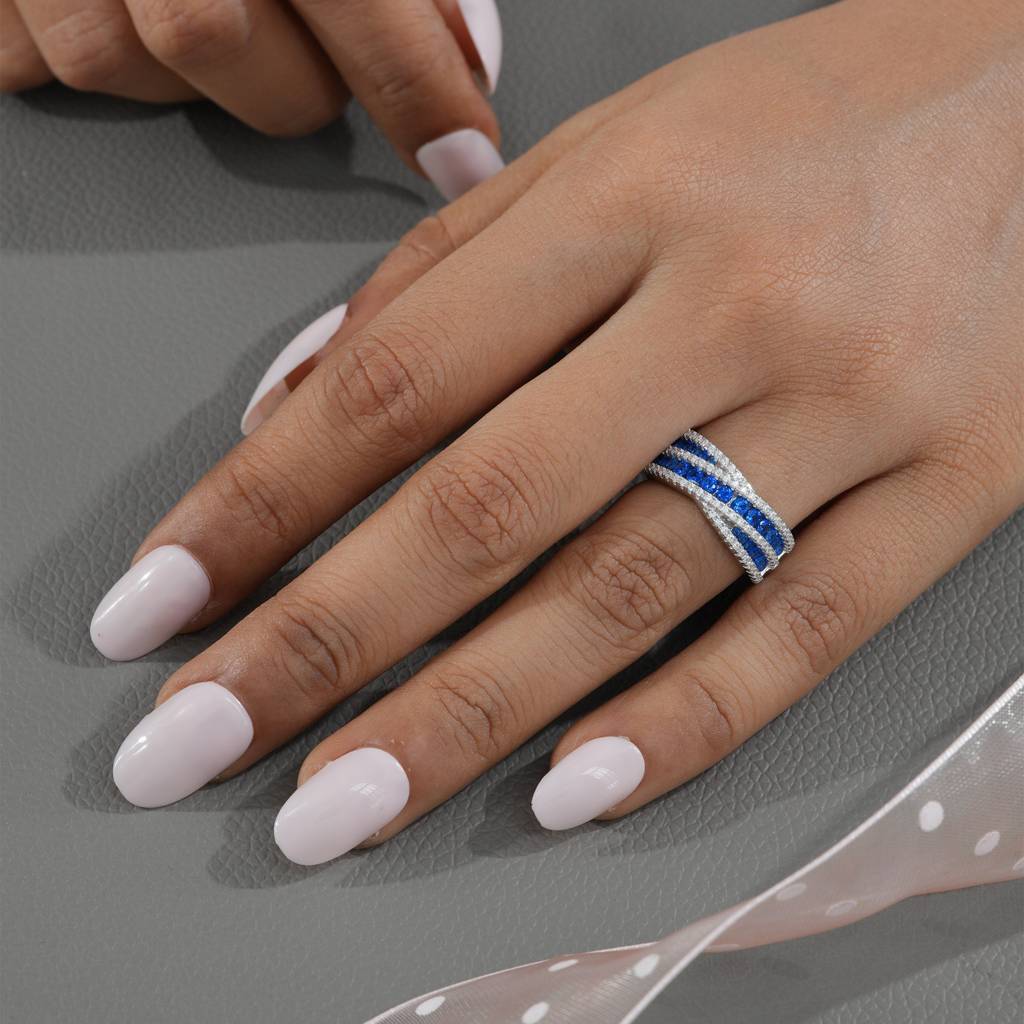 Criss Cross Ring : R03521-S