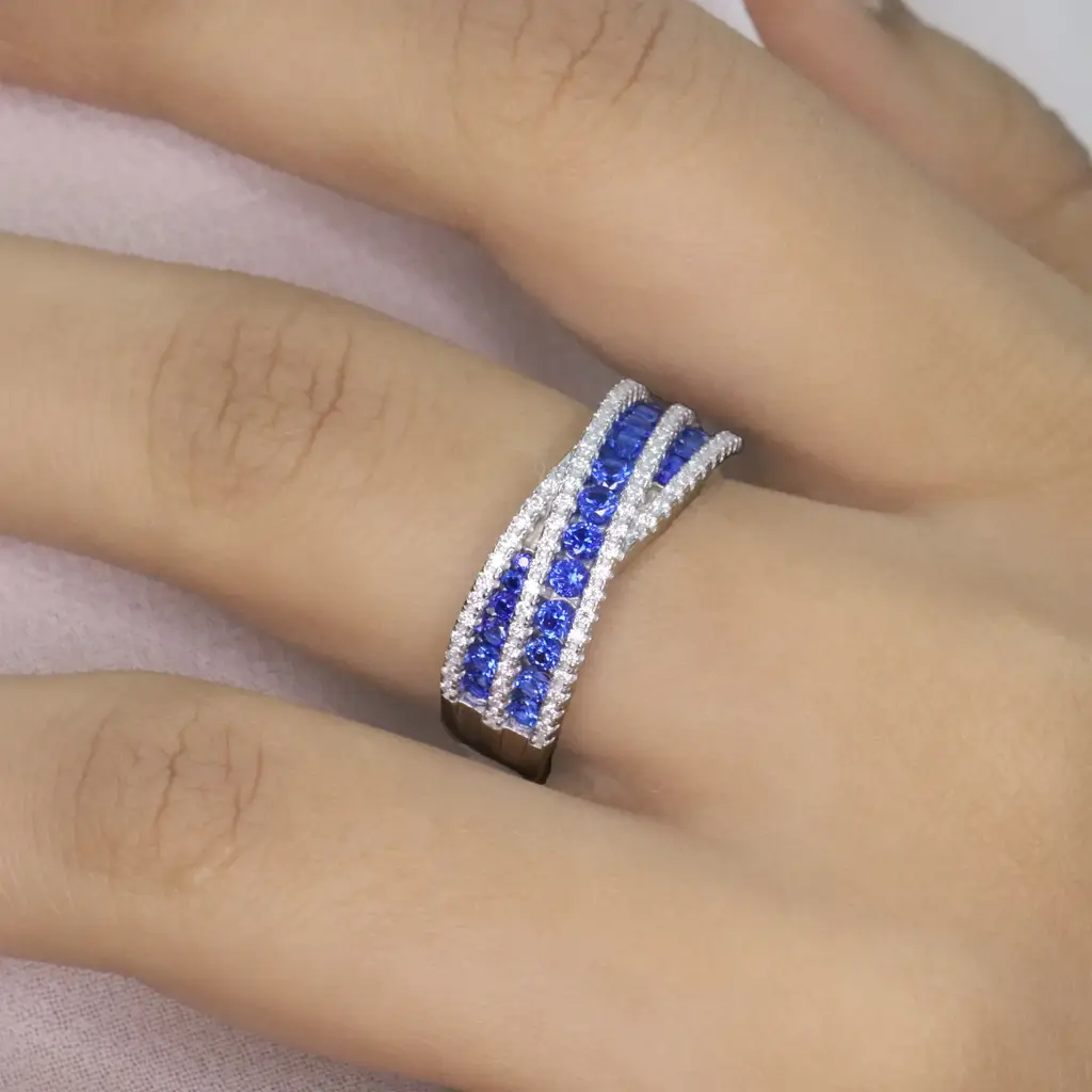 Criss Cross Ring : R03521-S