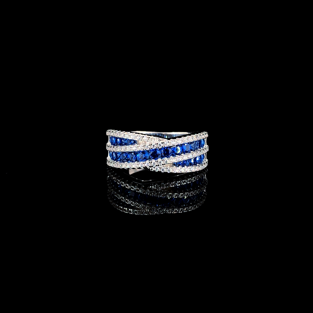 Criss Cross Ring : R03521-S