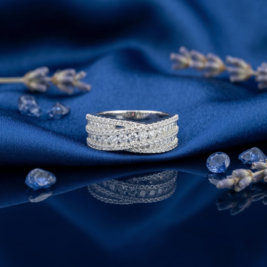 Criss Cross Ring : R03521-W