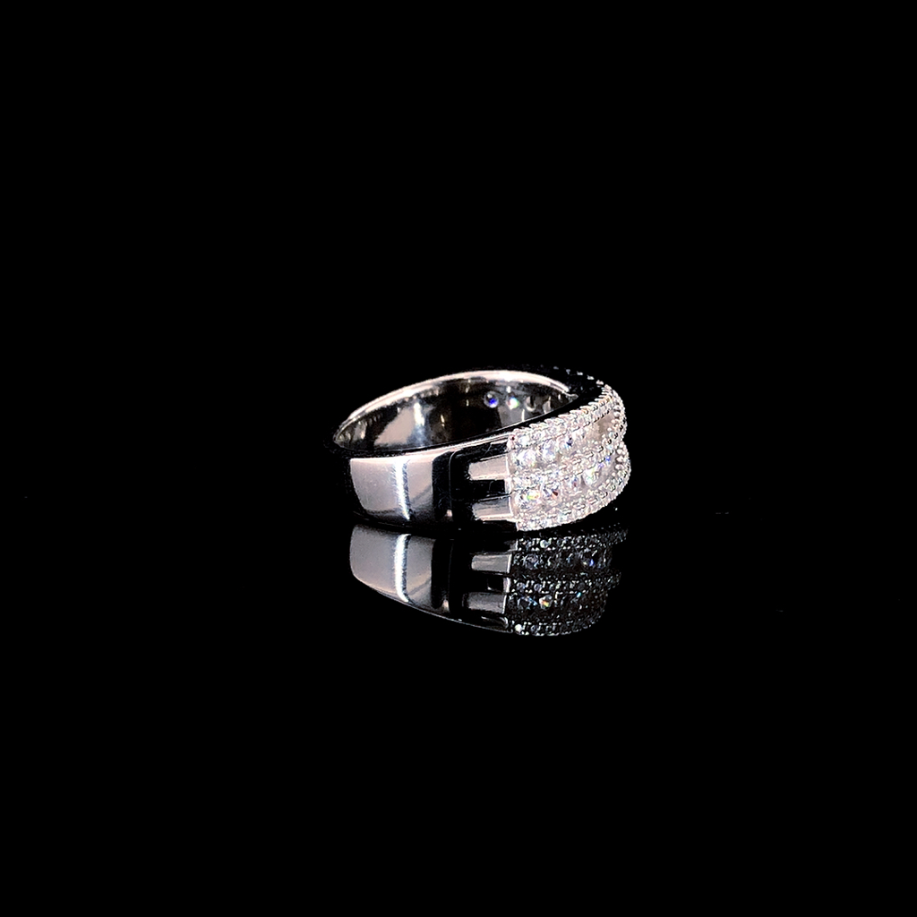 Criss Cross Ring : R03521-W