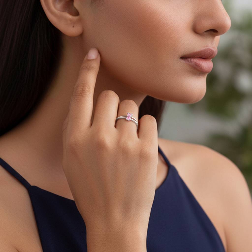 925 Silver Whisper Ring,Fixed Size, Indian -12|Gifts For Women And Girls | With Certificate Of Authenticity And 925 S : R03565