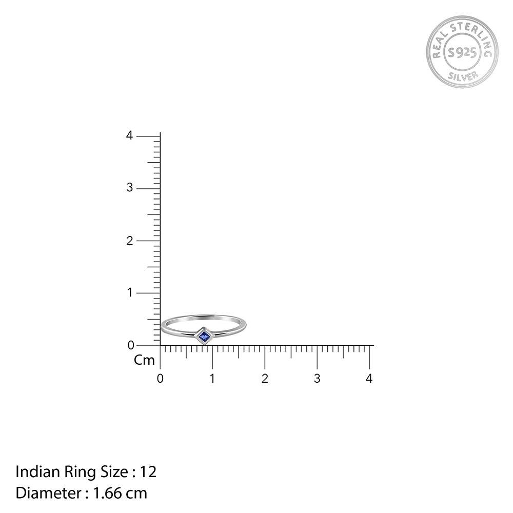 925 Silver Promise Ring (Size 12), Fixed Size|Gifts For Women And Girls | With Certificate Of Authenticity And 925 St : R03567