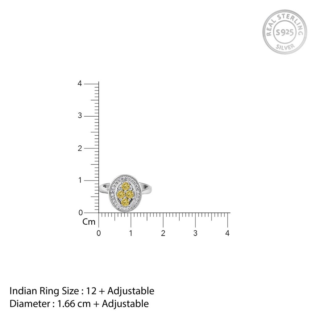 925 Silver Vamika Ring, Adjustable, Indian-12|Gifts For Women And Girls | With Certificate Of Authenticity And 925 St : R03585