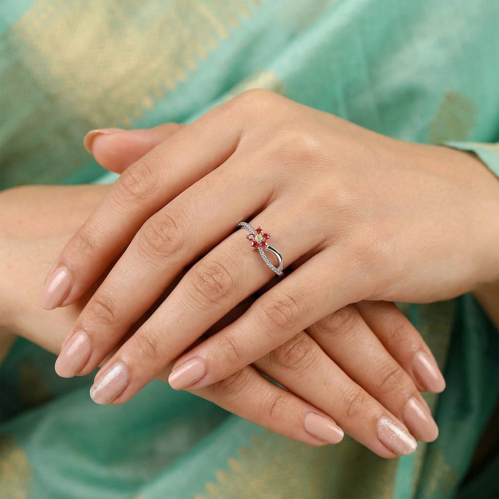 925 Silver Fauna Ring,Fixed Size, Indian-12|Gifts For Women And Girls | With Certificate Of Authenticity And 925 Stam : R03593