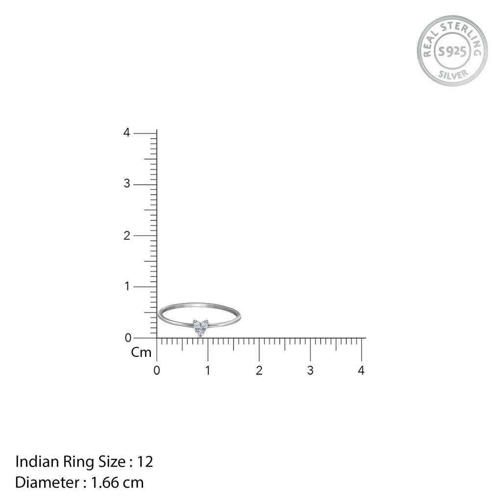 925 Silver Held Close Ring,Fixed Size, Indian -12|Gifts For Women And Girls | With Certificate Of Authenticity And 92 : R03617