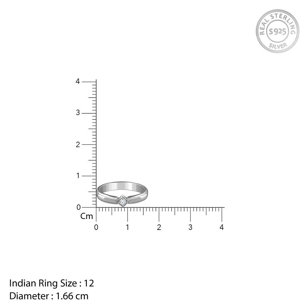 925 Silver Vanguard Ring For Him, Fixed Size, Indian -12|Gifts For Men And Boys| With Certificate Of Authenticity And : R03701