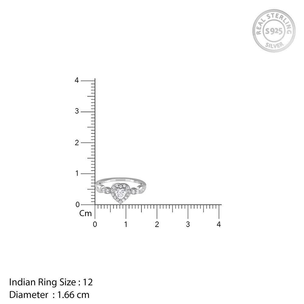 925 Silver Fiora Ring, Fixed Size, Indian -12|Gifts For Women And Girls | With Certificate Of Authenticity And 925 St : R03718