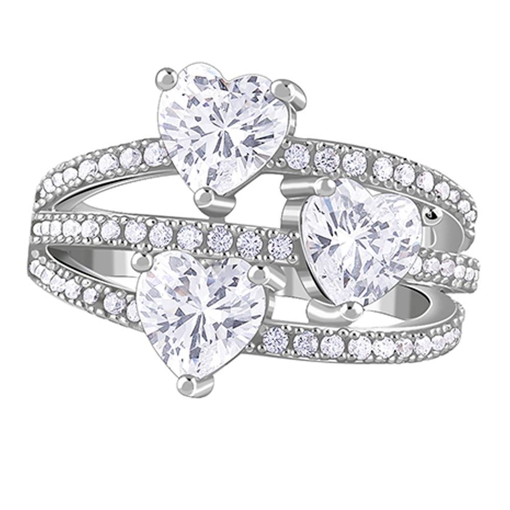 925 Silver Helena Love Crest Ring, Fixed Size, Indian-14|Gifts For Women & Girls| With Certificate Of Authenticity An : R03874