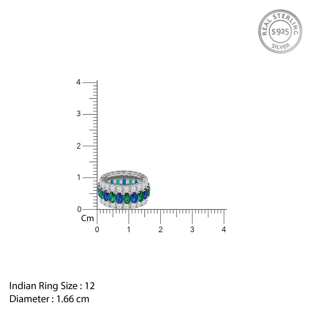 925 Silver Adelaide Pear Ring, Fixed Size, Indian-12|Gifts For Women & Girls| With Certificate Of Authenticity And 92 : R03875