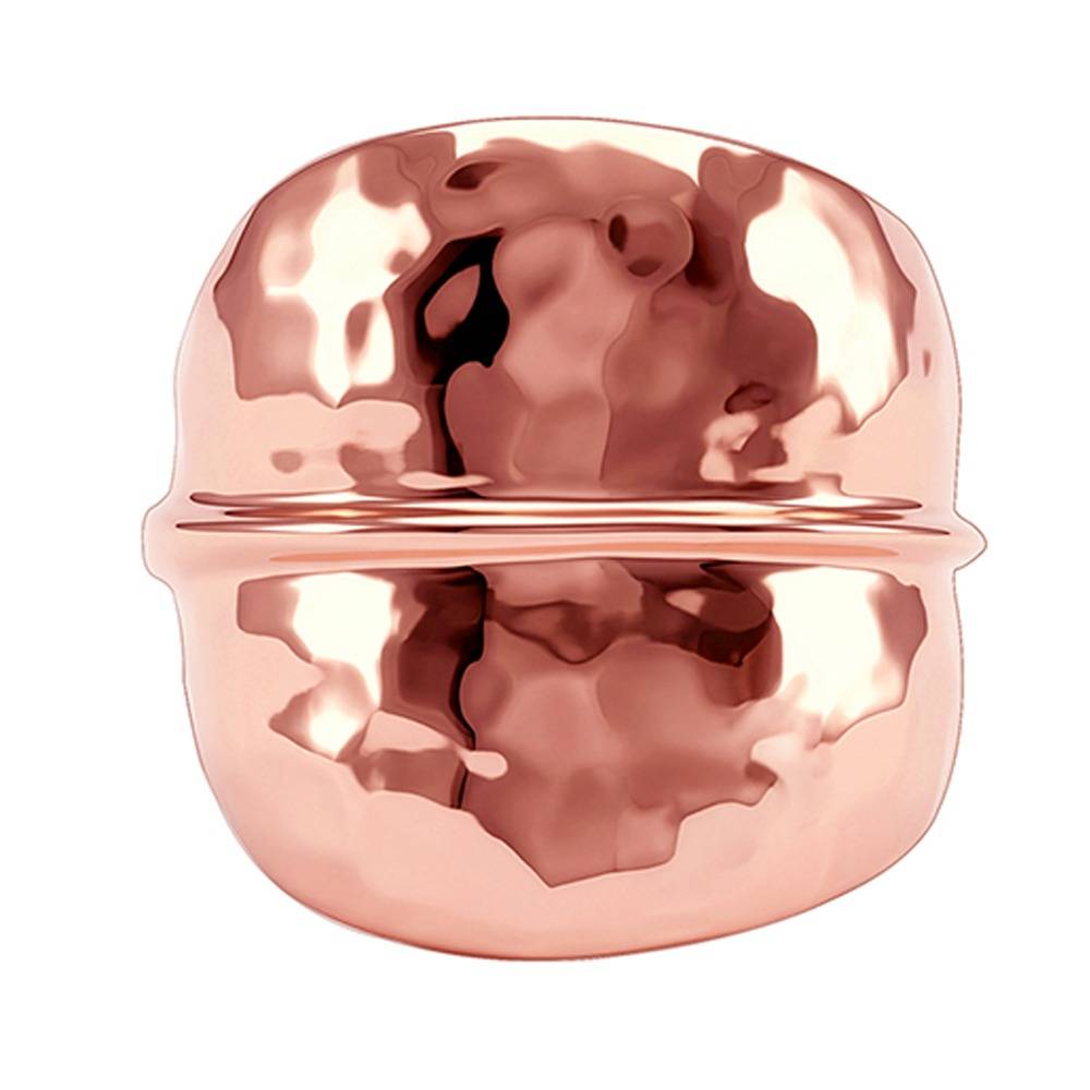 925 Silver Rose Gold Plain Cocktail Ring, Fixed Size, Indian-12|Gifts For Women And Girls | With Certificate Of Authe : R03942
