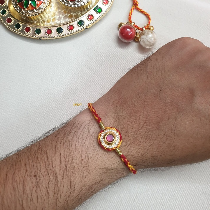 Mauli Kundan Rakhi For Brother : R1608-JJI-006