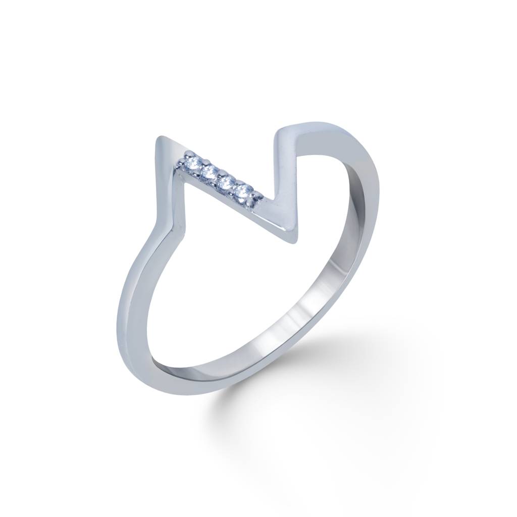 Lightning Bolt Lab Grown Diamond Ring : R21S12