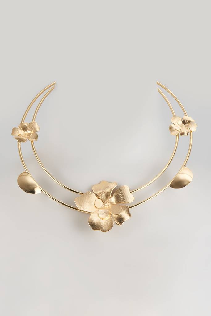 3D Floral Choker Neckalce : RB2717