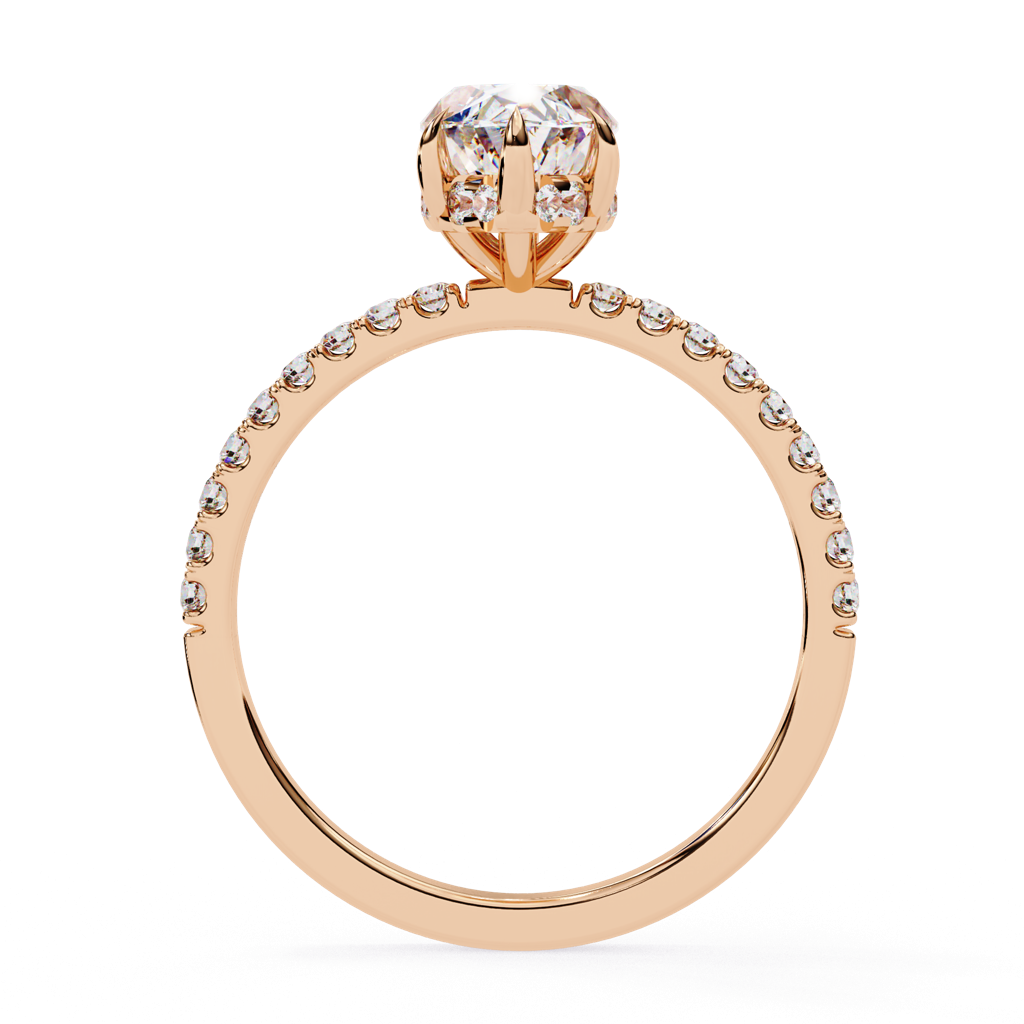 1.72Ct Marquise Cut Lab Grown Diamond Engagement Ring : ZY-024