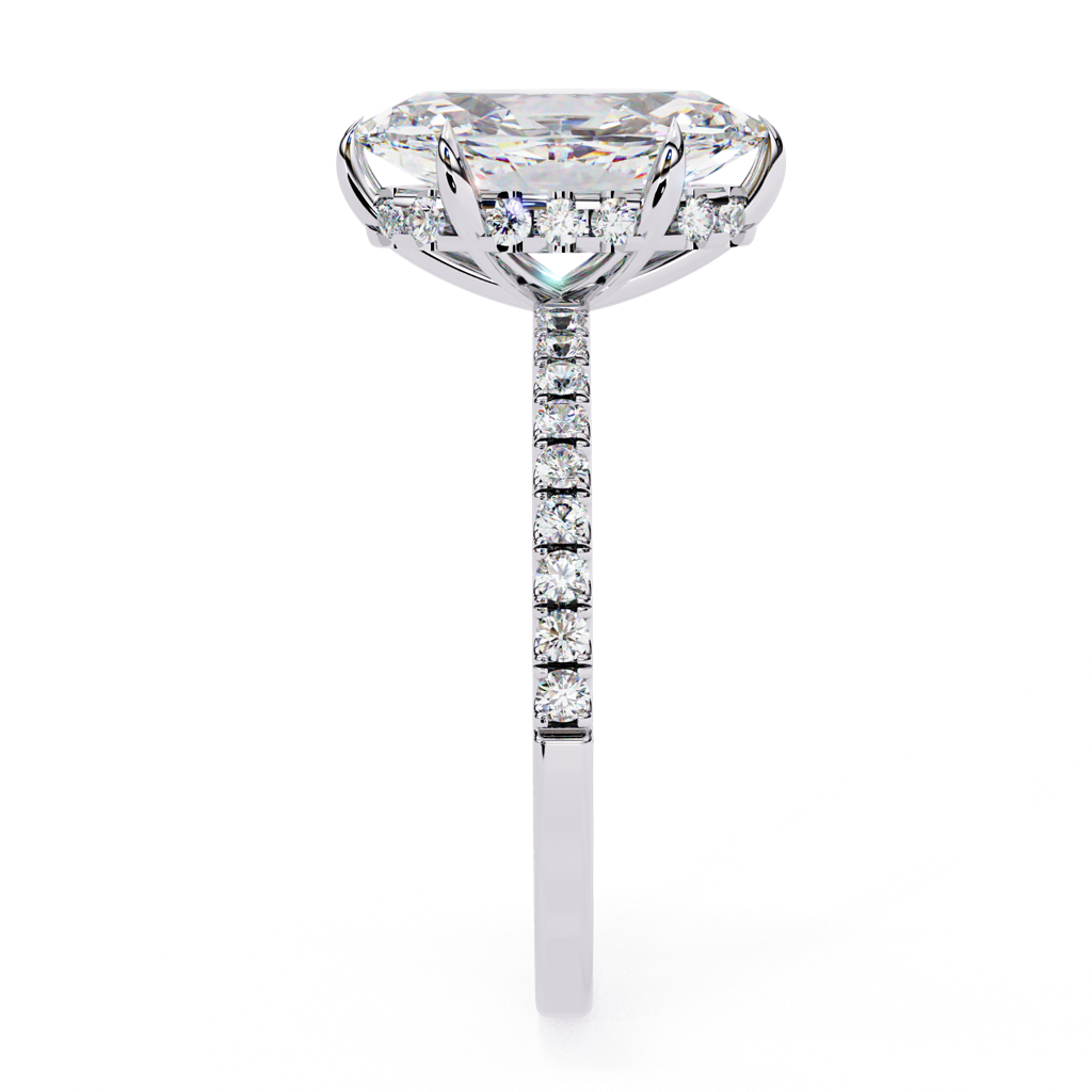 1.72Ct Marquise Cut Lab Grown Diamond Engagement Ring : ZY-024