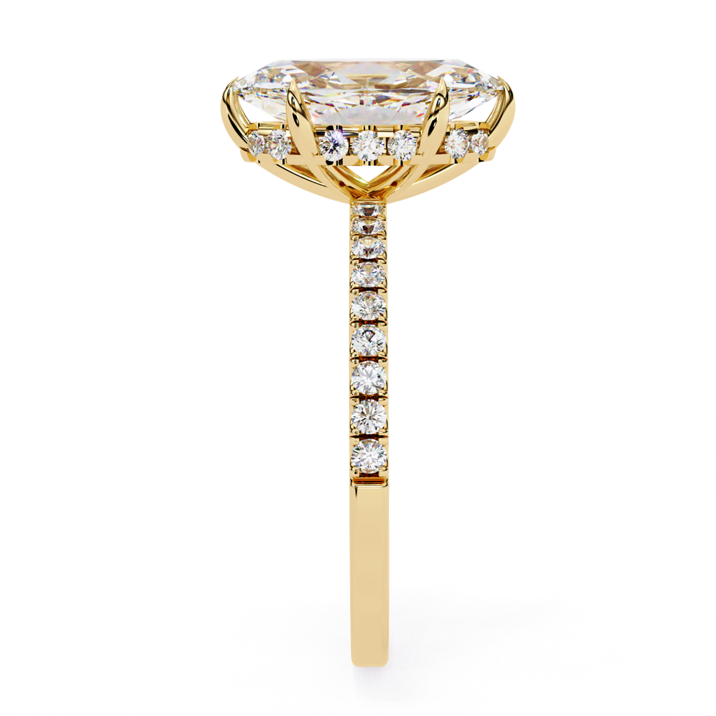 1.72Ct Marquise Cut Lab Grown Diamond Engagement Ring : ZY-024