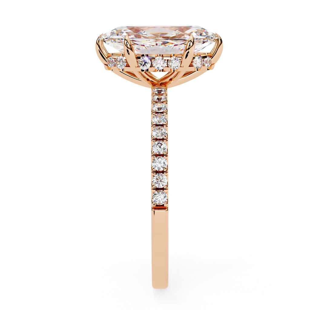 1.72Ct Marquise Cut Lab Grown Diamond Engagement Ring : ZY-024