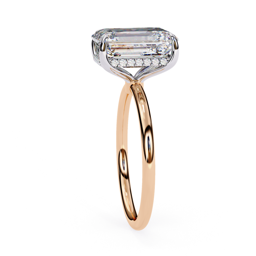 2.53Ct Radiant Cut Lab Grown Diamond Solitaire Ring : ZY-033