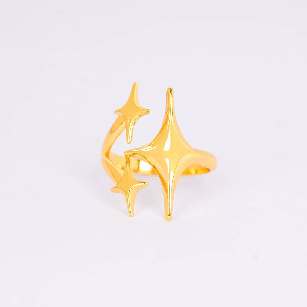 Gilded Galaxy Wrap Ring : RG117
