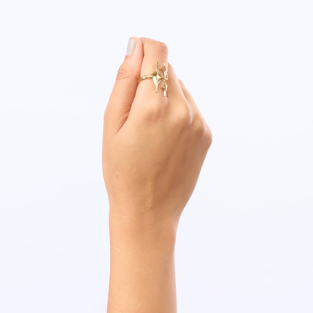 Gilded Galaxy Wrap Ring : RG117