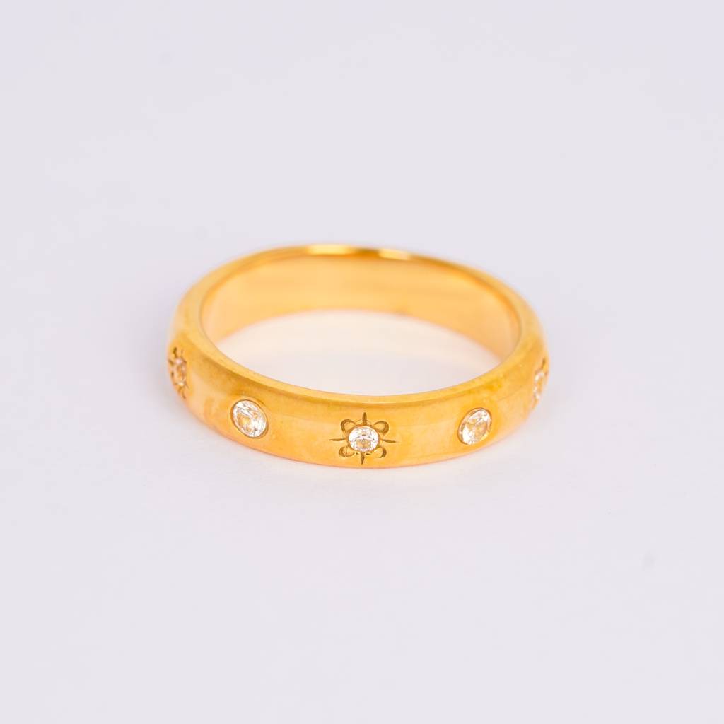 Astra Gold Starburst Ring : RG53