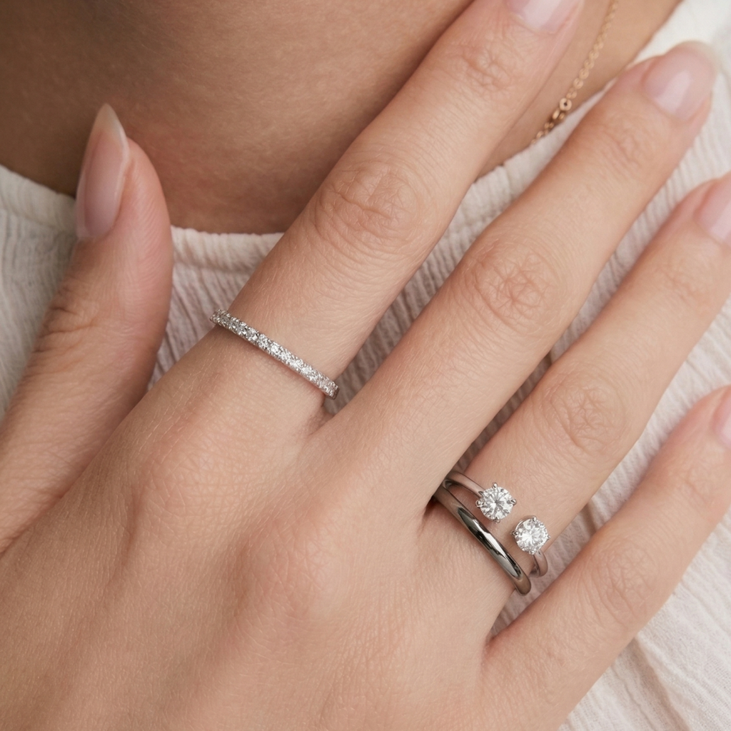 Veya Pavé Diamond Ring : RG-005