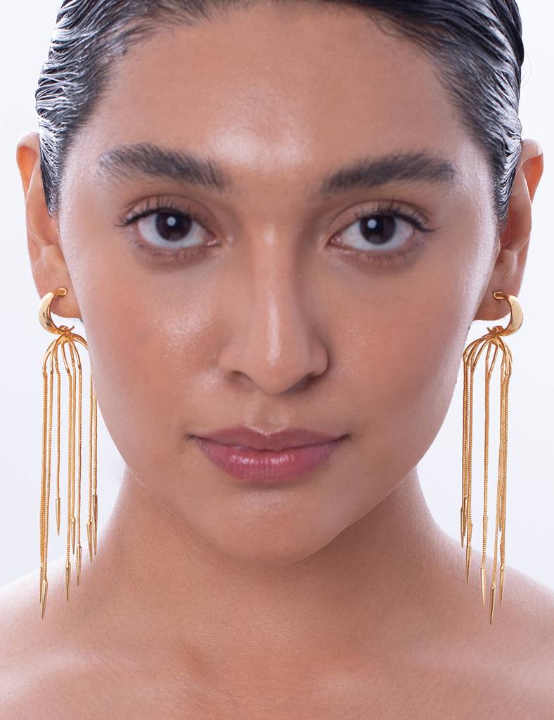 Waterfall Tassel Earrings : H18-EA