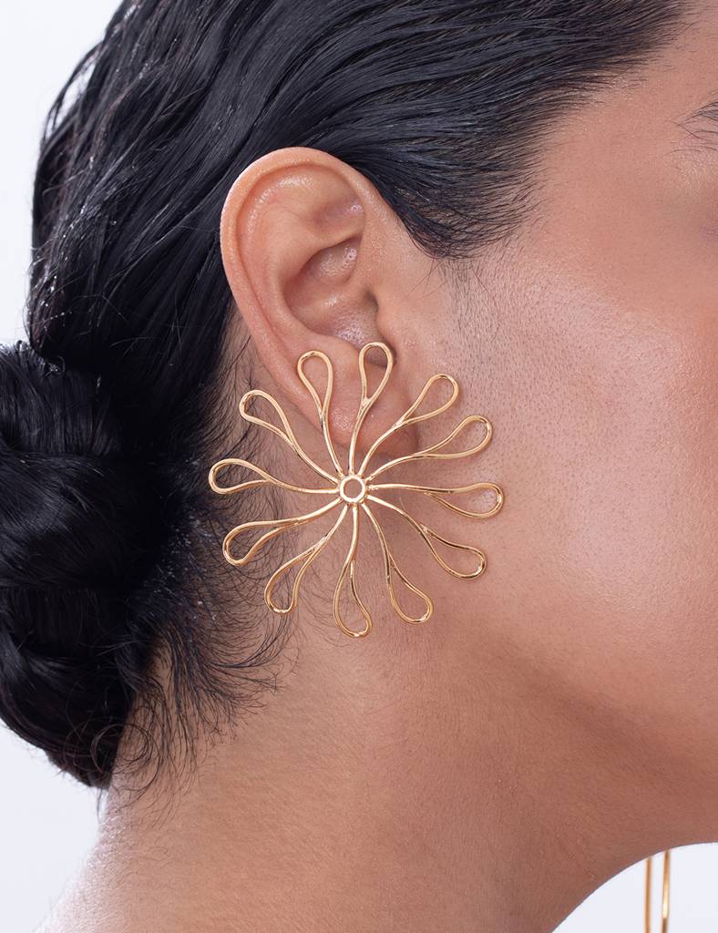 Blooming Flower Earrings : H17-EA