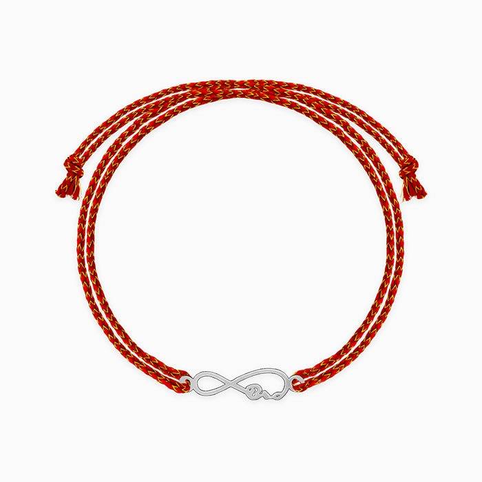 Silver Classic Infinity Rakhi : RK0373