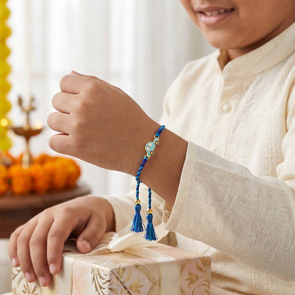 925 Silver Golden Superstar Bro Rakhi Combo (Set Of 2)| Raksha Bandhan Rakhi For Couple | Gift For Couple | Wit : RK0454RK0146
