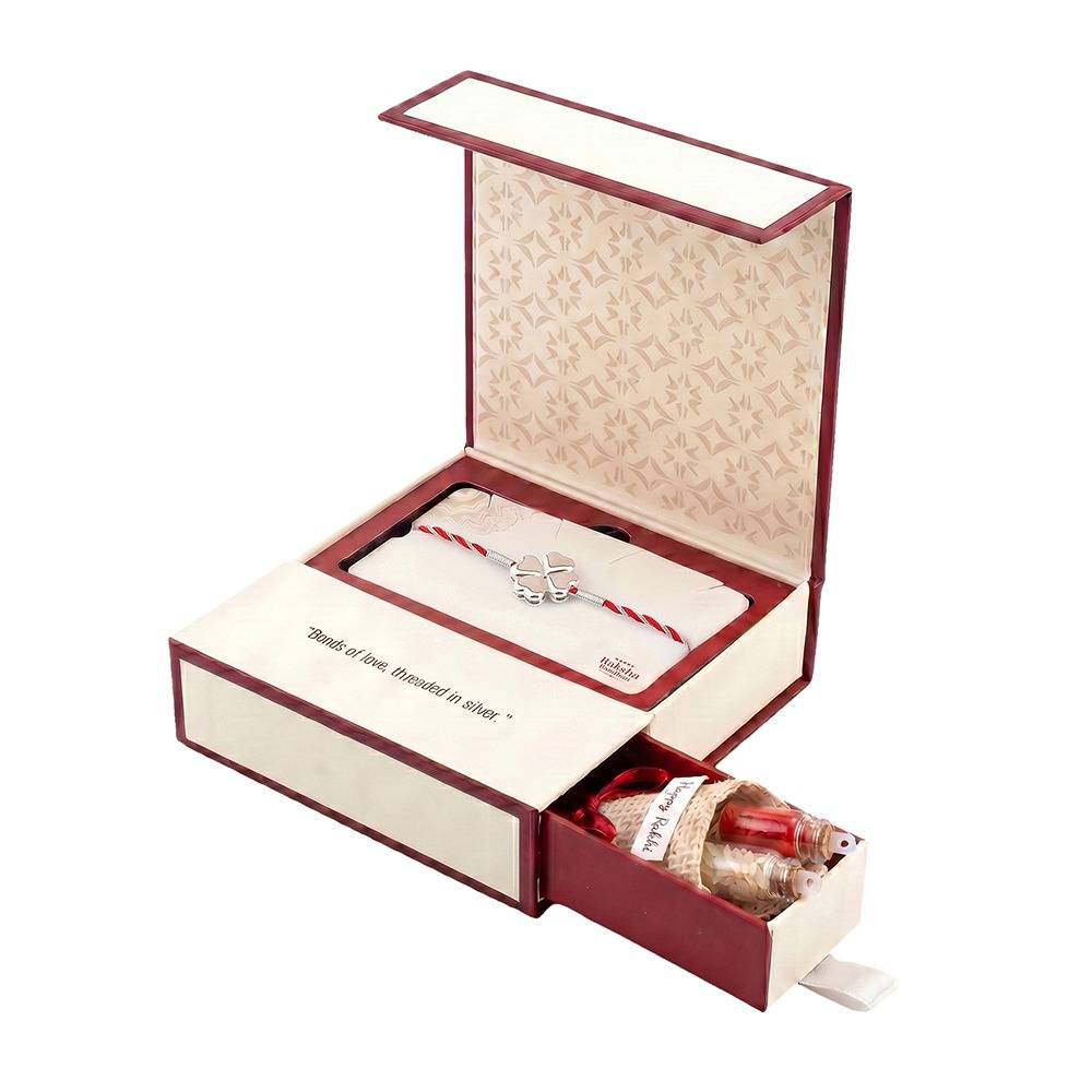 925 Silver Pushpa Rakhi| Gifts For Men And Boys | With Certificate Of Authenticity And 925 Stamp : RK0635