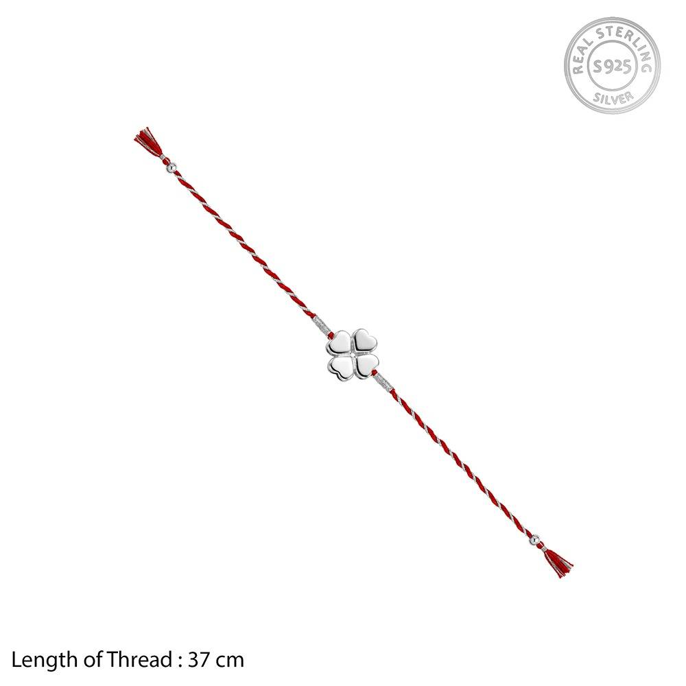 925 Silver Pushpa Rakhi| Gifts For Men And Boys | With Certificate Of Authenticity And 925 Stamp : RK0635
