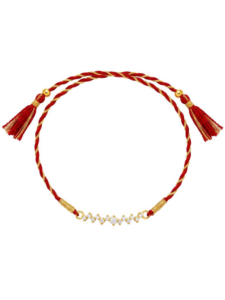 925 Silver Golden Tejas Rakhi| Gifts For Men And Boys | With Certificate Of Authenticity And 925 Stamp : RK0638