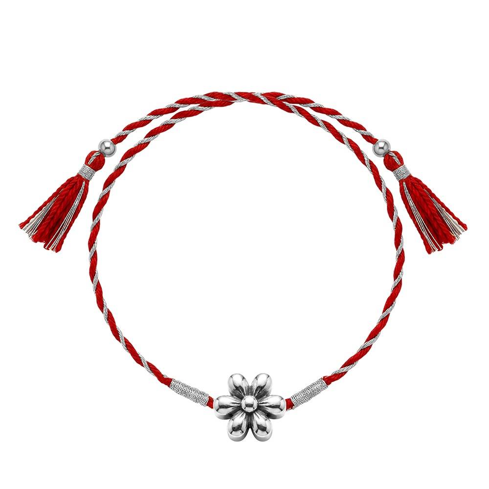 925 Silver Gulbahar Rakhi| Gifts For Men And Boys | With Certificate Of Authenticity And 925 Stamp : RK0649