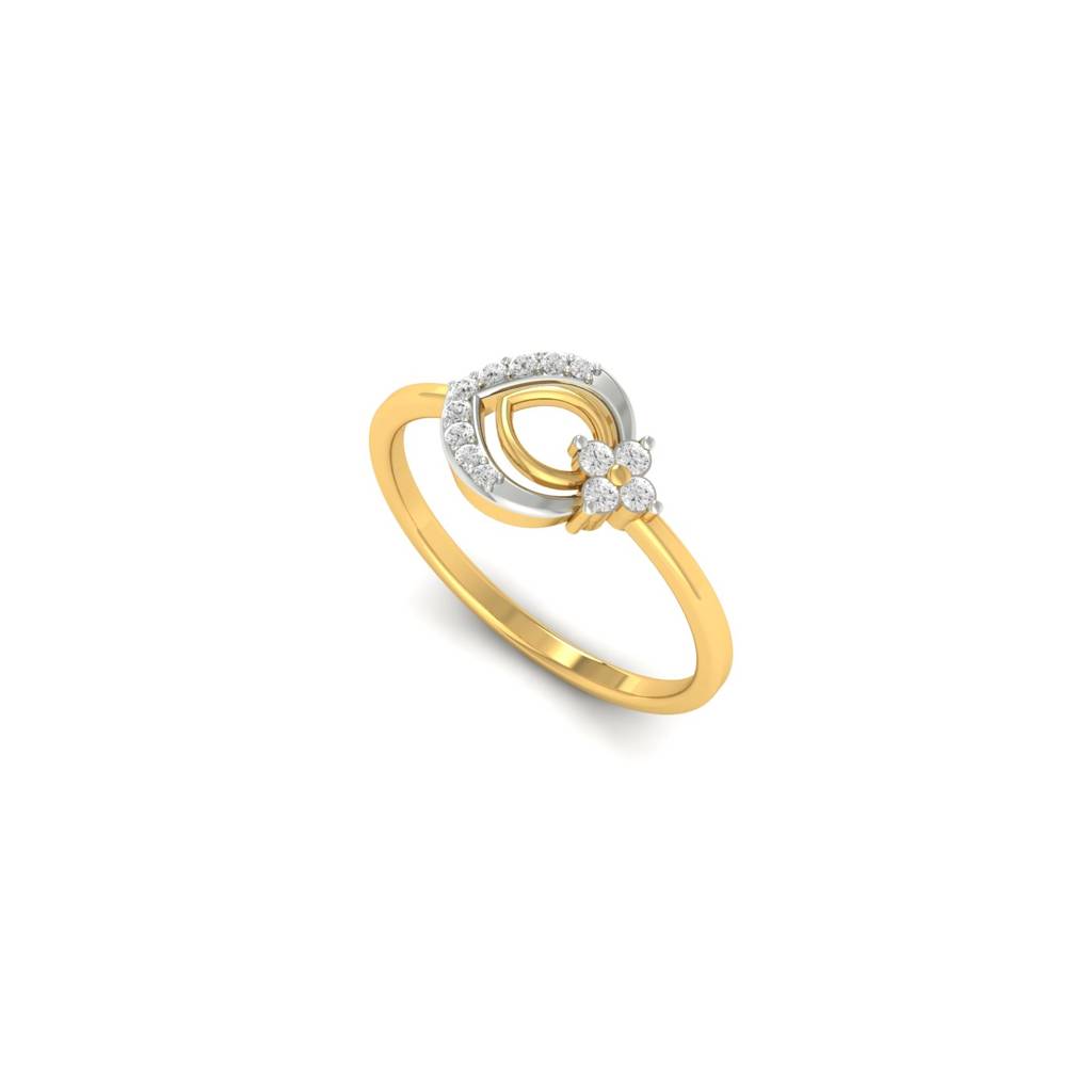 Dazzling Dewdrop Diamond Ring : RL-09526-M