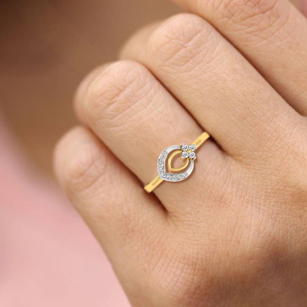 Dazzling Dewdrop Diamond Ring : RL-09526-M
