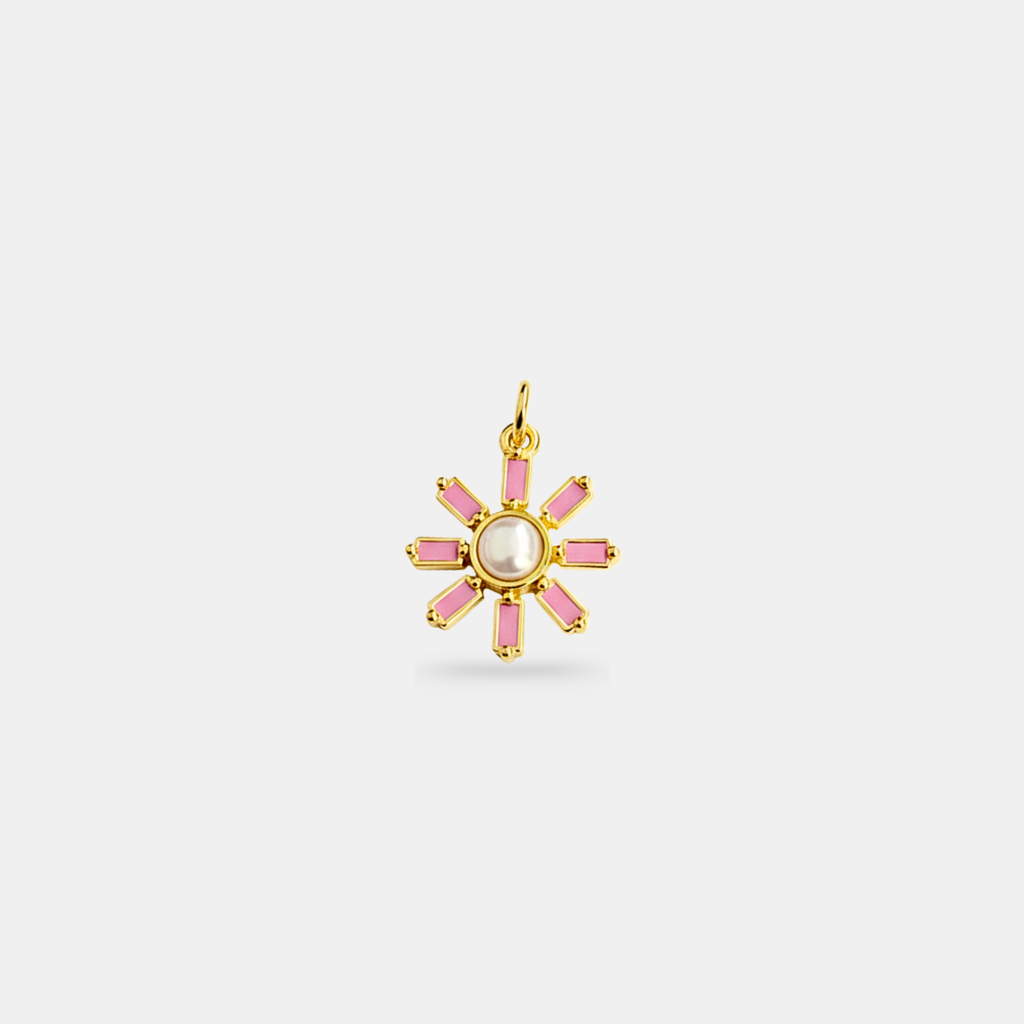 A Little Rebellion In Pink Detachable Pendant : PD-LR16-YG-PNK