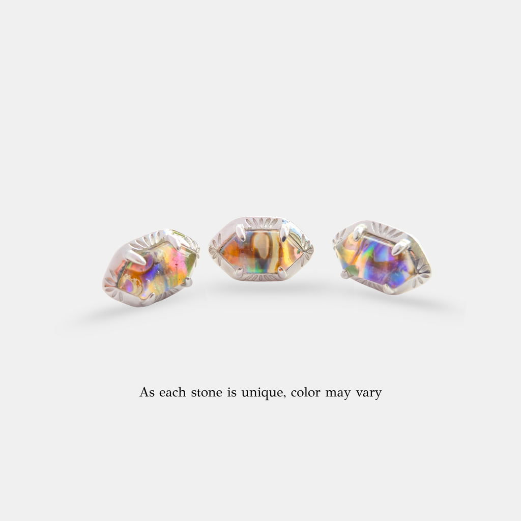Whispers Of The Aurora Stud Earrings : ER-AURO26-SL-MLT