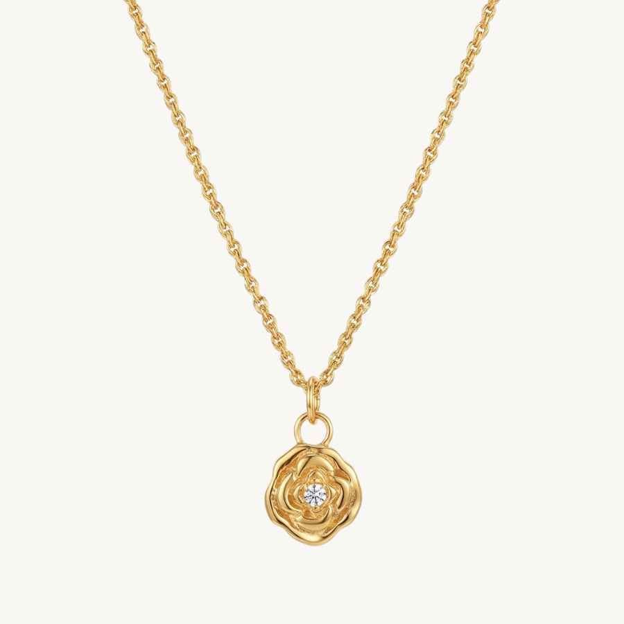 Multiple Flower Necklace For Women | Elegant Floral Pendant Jewellery : 7717651200