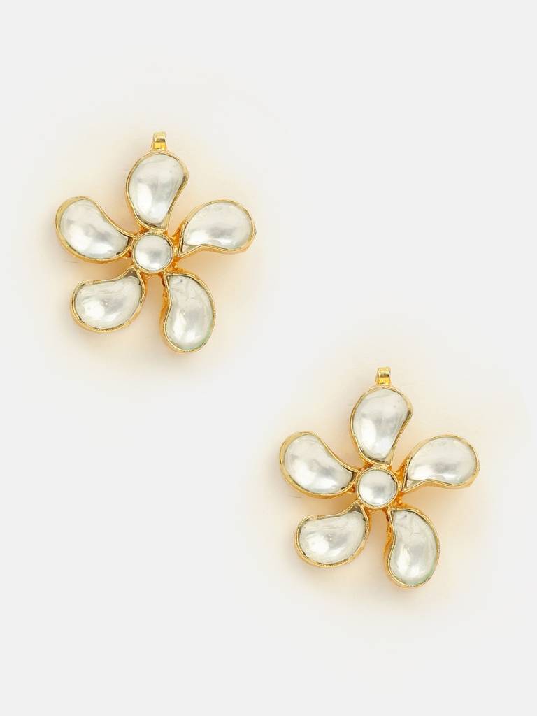 Motimala Phool Pearl Flower Cluster Stud Earrings – Simar Collection : RRKMAY26-104