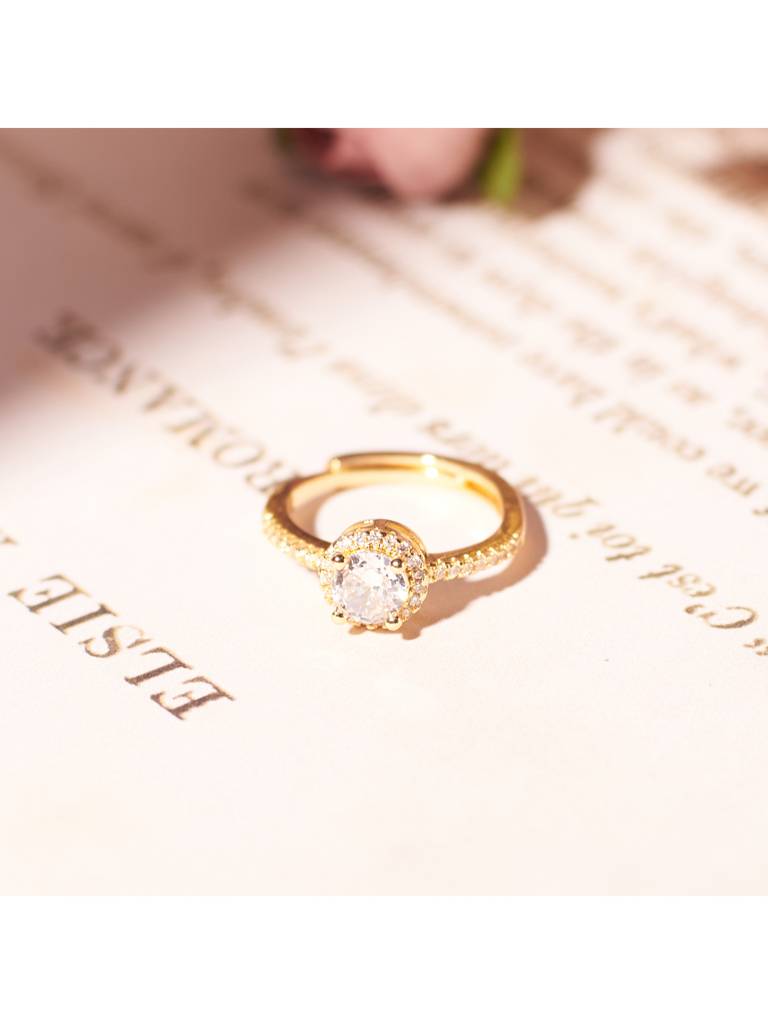 Bedazzled Engagement Ring For Women & Girls : RS14304-G