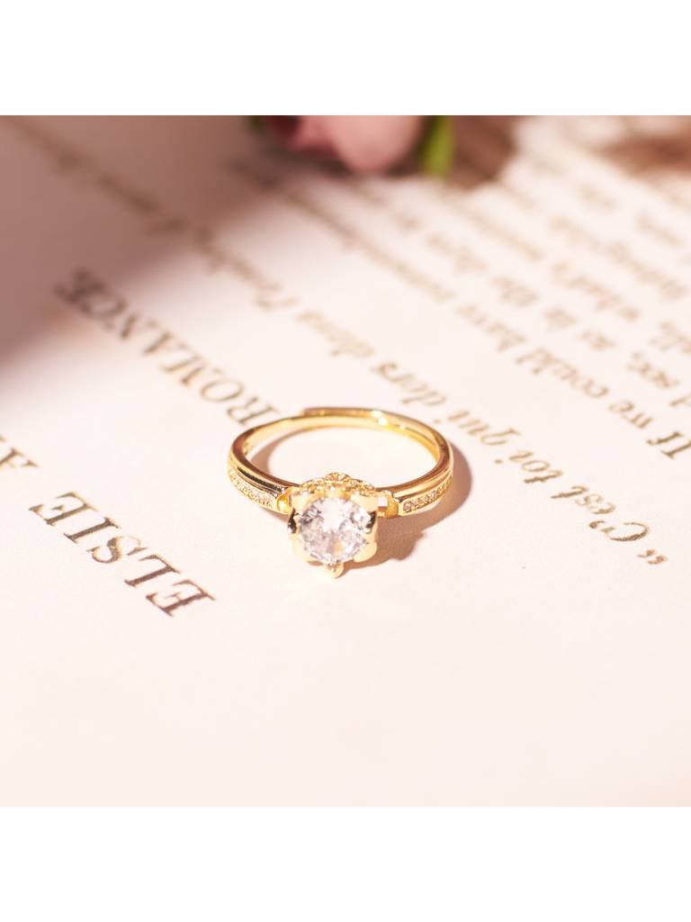 Radiant Crystal Ring For Women & Girls : RS14306-G
