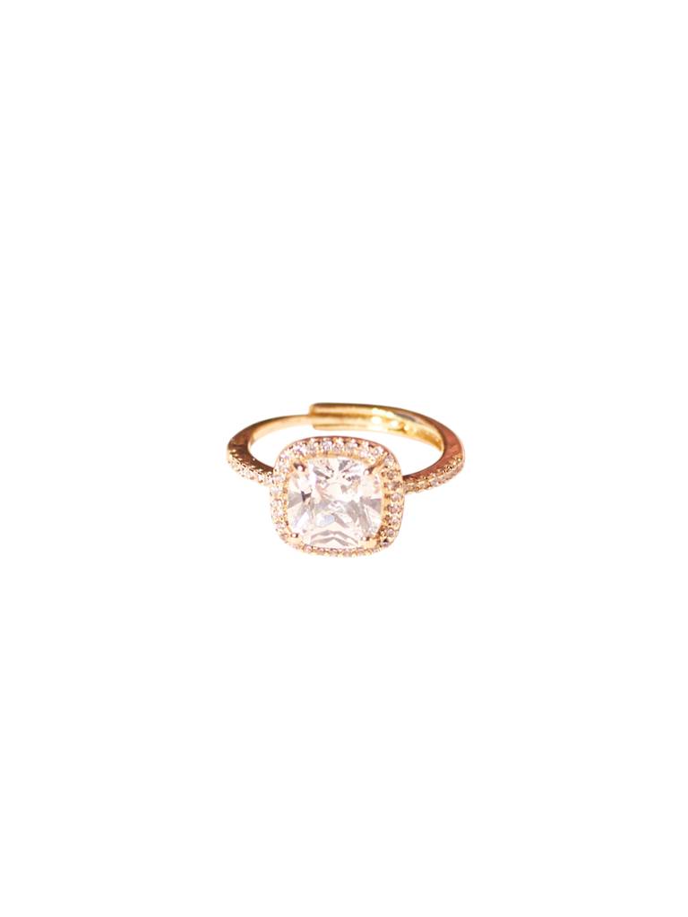 Shimmering Cushion-Cut Ring For Women & Girls : RS14311-G