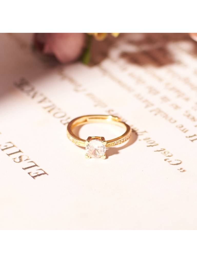 Princess-Cut Gemstone Ring For Women & Girls : RS14312-G